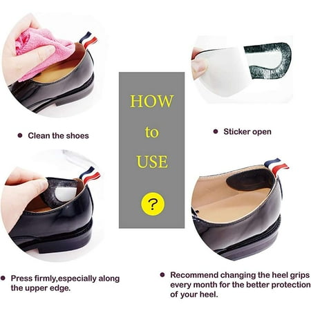 Cushion Heel Pads Leather Upper Black Cushion Heel Pads Leather Upper Black
